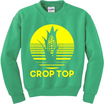 Crop Top Kids Sweatshirt