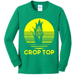 Crop Top Kids Long Sleeve Shirt