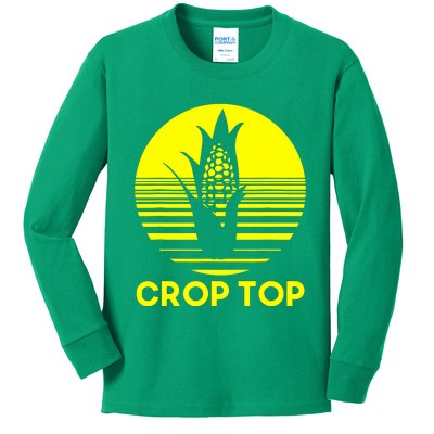 Crop Top Kids Long Sleeve Shirt