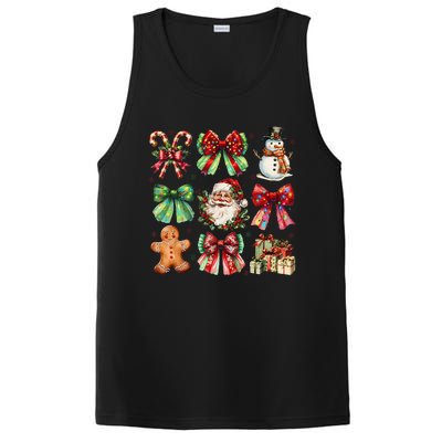 Christmas Tree Coquette Bow Snowman Santa Claus PosiCharge Competitor Tank