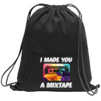 Cassette Tape Costume 80s 90s Sweatshirt Cinch Pack Bag