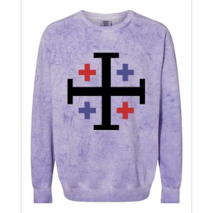 Cross TShirt. Christianity Shirt. Colorblast Crewneck Sweatshirt