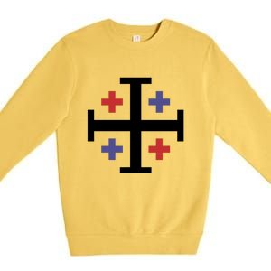 Cross TShirt. Christianity Shirt. Premium Crewneck Sweatshirt