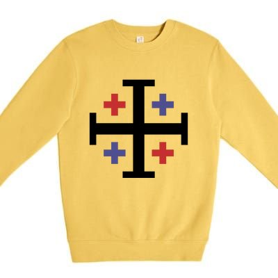 Cross TShirt. Christianity Shirt. Premium Crewneck Sweatshirt