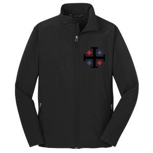 Cross TShirt. Christianity Shirt. Core Soft Shell Jacket