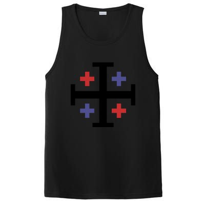 Cross TShirt. Christianity Shirt. PosiCharge Competitor Tank