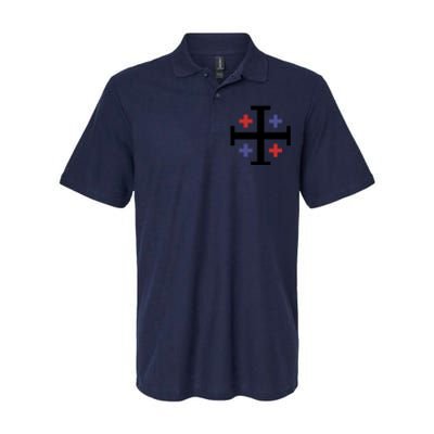 Cross TShirt. Christianity Shirt. Softstyle Adult Sport Polo