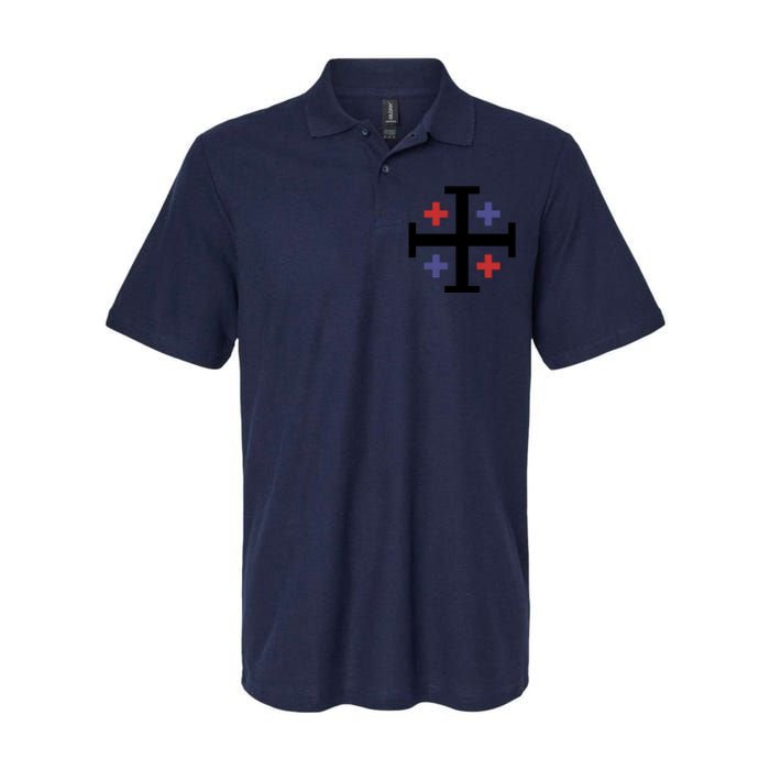 Cross TShirt. Christianity Shirt. Softstyle Adult Sport Polo