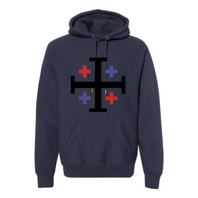 Cross TShirt. Christianity Shirt. Premium Hoodie