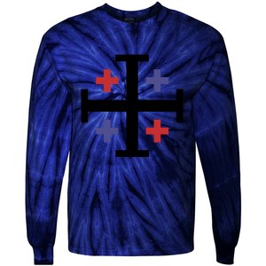 Cross TShirt. Christianity Shirt. Tie-Dye Long Sleeve Shirt