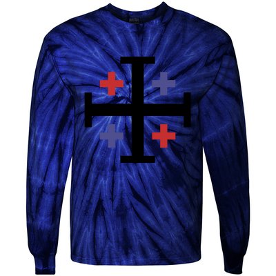 Cross TShirt. Christianity Shirt. Tie-Dye Long Sleeve Shirt