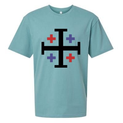 Cross TShirt. Christianity Shirt. Sueded Cloud Jersey T-Shirt