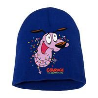 Courage The Cowardly Dog Christmas Lights Wrap Short Acrylic Beanie