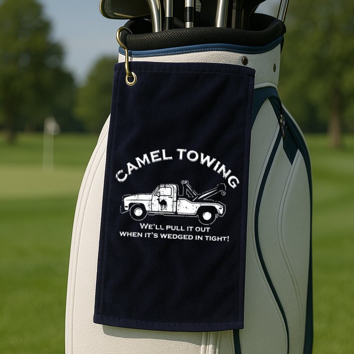 Camel Towing Golf Towel