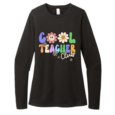 Cool Teacher Club Groovy Preschool Kindergarten Teacher Cool Gift Womens CVC Long Sleeve Shirt