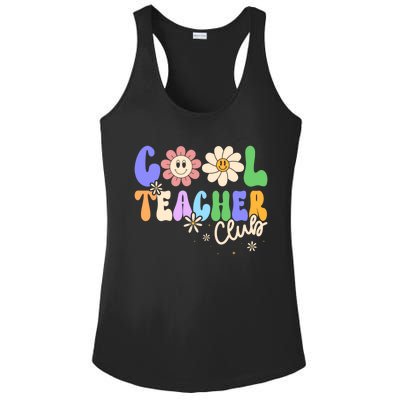 Cool Teacher Club Groovy Preschool Kindergarten Teacher Cool Gift Ladies PosiCharge Competitor Racerback Tank