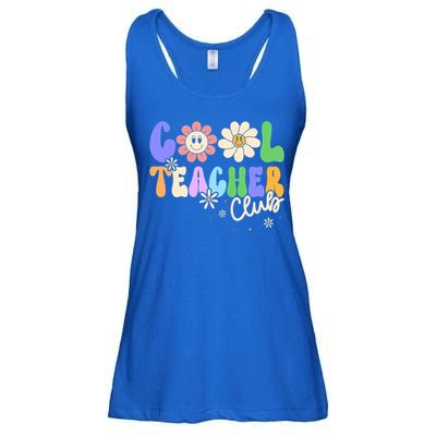 Cool Teacher Club Groovy Preschool Kindergarten Teacher Cool Gift Ladies Essential Flowy Tank