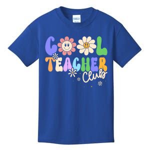 Cool Teacher Club Groovy Preschool Kindergarten Teacher Cool Gift Kids T-Shirt