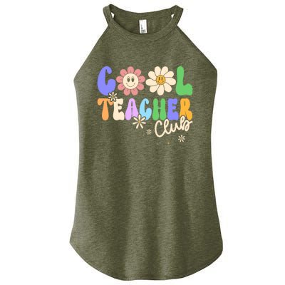 Cool Teacher Club Groovy Preschool Kindergarten Teacher Cool Gift Women's Perfect Tri Rocker Tank