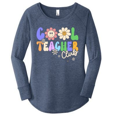 Cool Teacher Club Groovy Preschool Kindergarten Teacher Cool Gift Women's Perfect Tri Tunic Long Sleeve Shirt