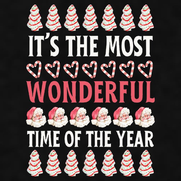 Christmas Tree Cake It’s The Most Wonderful Time Of The Year Ladies PosiCharge Tri-Blend Wicking Tank