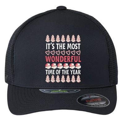Christmas Tree Cake It’s The Most Wonderful Time Of The Year Flexfit Unipanel Trucker Cap