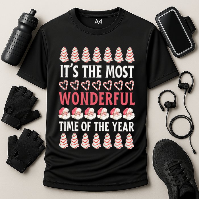 Christmas Tree Cake It’s The Most Wonderful Time Of The Year Performance Shirt