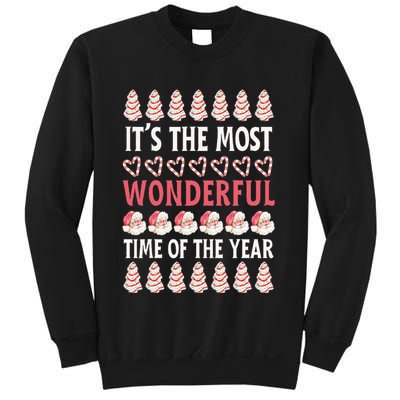 Christmas Tree Cake It’s The Most Wonderful Time Of The Year Sweatshirt