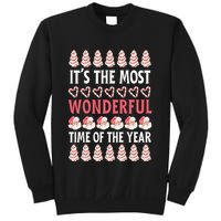 Christmas Tree Cake It’s The Most Wonderful Time Of The Year Sweatshirt