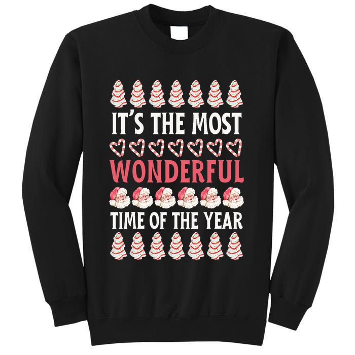 Christmas Tree Cake It’s The Most Wonderful Time Of The Year Sweatshirt