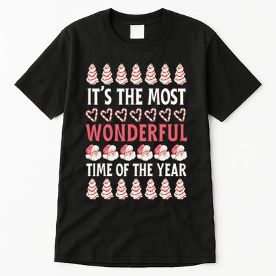 Christmas Tree Cake It’s The Most Wonderful Time Of The Year Tall T-Shirt
