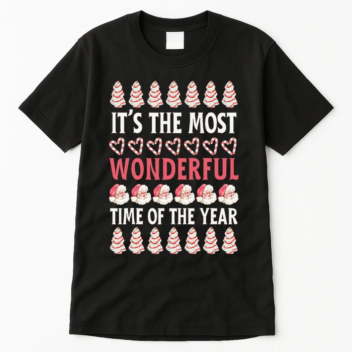 Christmas Tree Cake It’s The Most Wonderful Time Of The Year Tall T-Shirt