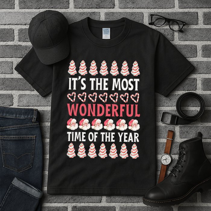 Christmas Tree Cake It’s The Most Wonderful Time Of The Year Tall T-Shirt