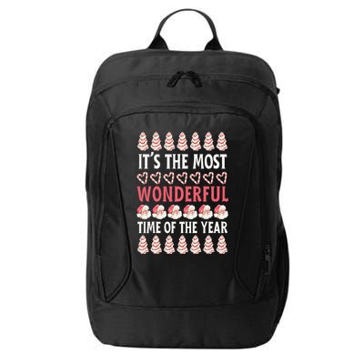 Christmas Tree Cake It’s The Most Wonderful Time Of The Year City Backpack