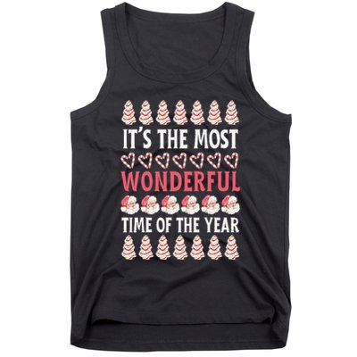 Christmas Tree Cake It’s The Most Wonderful Time Of The Year Tank Top