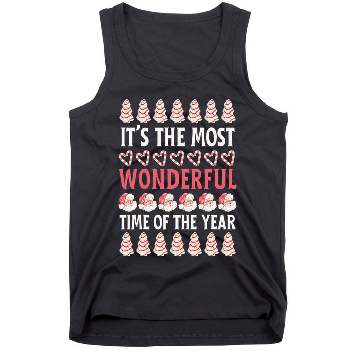 Christmas Tree Cake It’s The Most Wonderful Time Of The Year Tank Top