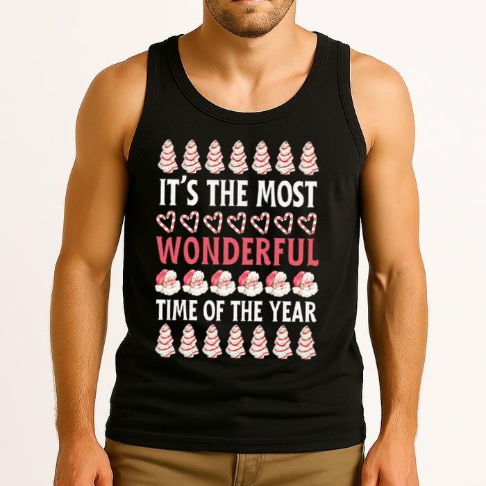 Christmas Tree Cake It’s The Most Wonderful Time Of The Year Tank Top