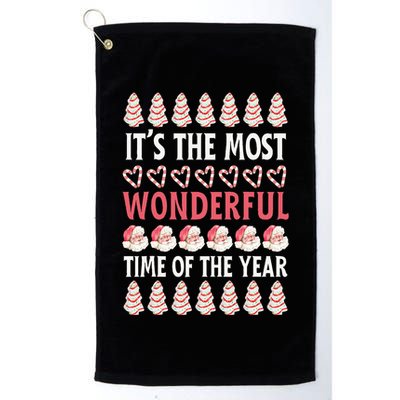 Christmas Tree Cake It’s The Most Wonderful Time Of The Year Golf Towel