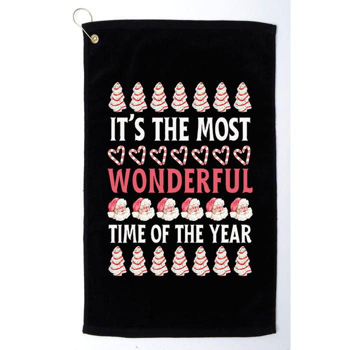 Christmas Tree Cake It’s The Most Wonderful Time Of The Year Golf Towel