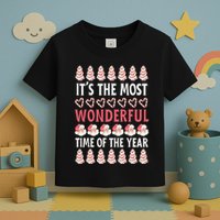 Christmas Tree Cake It’s The Most Wonderful Time Of The Year Toddler T-Shirt