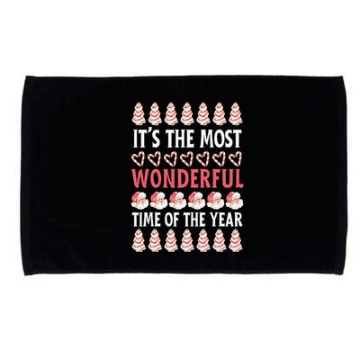 Christmas Tree Cake It’s The Most Wonderful Time Of The Year Microfiber Hand Towel