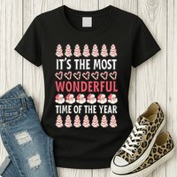 Christmas Tree Cake It’s The Most Wonderful Time Of The Year Womens T-Shirt