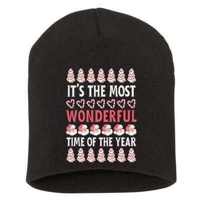 Christmas Tree Cake It’s The Most Wonderful Time Of The Year Short Acrylic Beanie