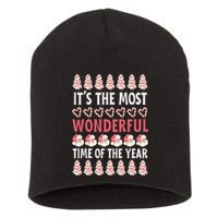 Christmas Tree Cake It’s The Most Wonderful Time Of The Year Short Acrylic Beanie