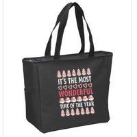 Christmas Tree Cake It’s The Most Wonderful Time Of The Year Zip Tote Bag