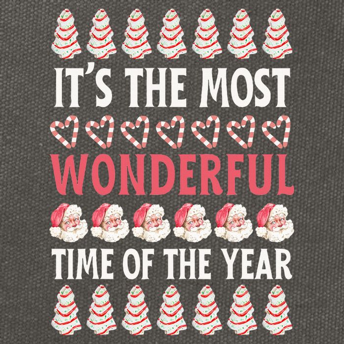 Christmas Tree Cake It’s The Most Wonderful Time Of The Year Cotton Canvas Backpack