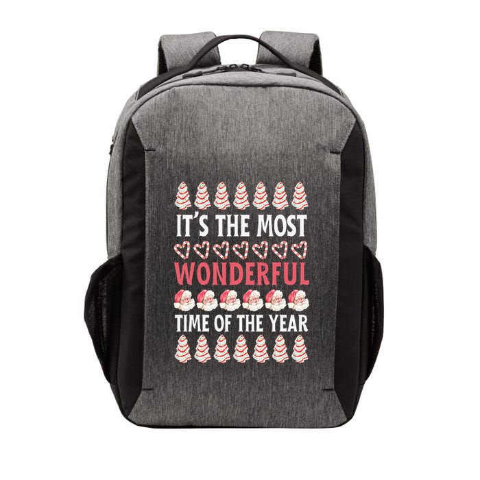 Christmas Tree Cake It’s The Most Wonderful Time Of The Year Vector Backpack