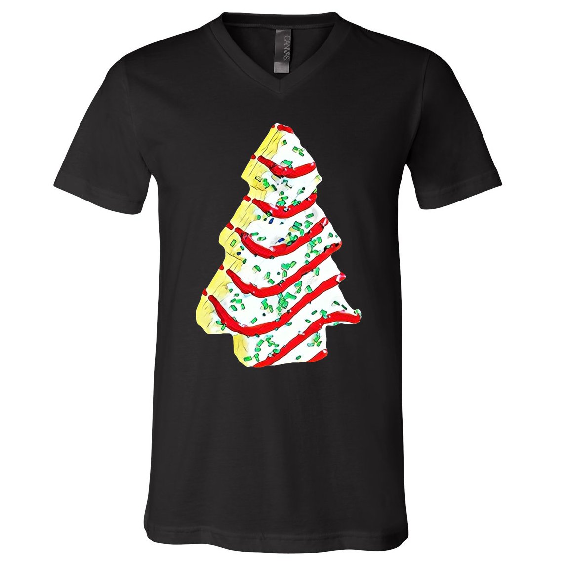 Christmas Tree Cookie Holiday V-Neck T-Shirt