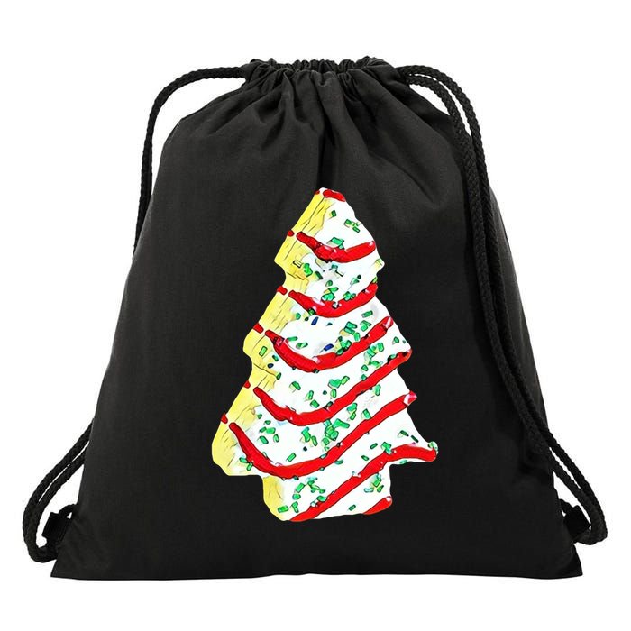 Christmas Tree Cookie Holiday Drawstring Bag