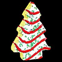 Christmas Tree Cookie Holiday Drawstring Bag